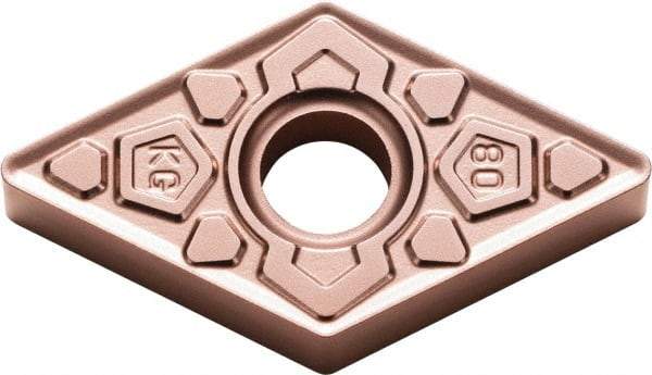 Kyocera - DNMG432 KG Grade CA315 Carbide Turning Insert - TiCN/Al2O3 Finish, 55° Diamond, 1/2" Inscr Circle, 3/16" Thick, 1/32" Corner Radius - Americas Industrial Supply