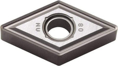 Kyocera - DNMG442 MU Grade PR015S Carbide Turning Insert - Megacoat Hard Finish, 55° Diamond, 1/2" Inscr Circle, 1/4" Thick, 1/32" Corner Radius - Americas Industrial Supply