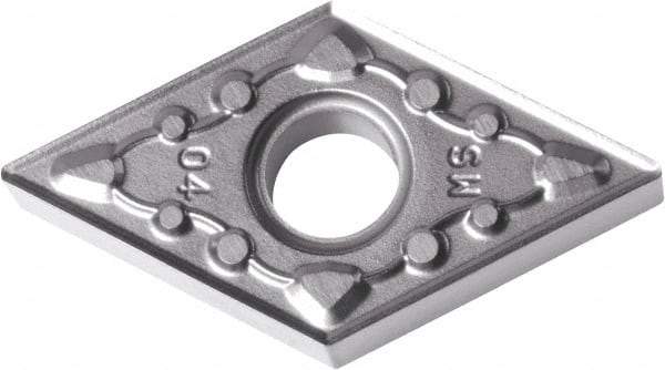 Kyocera - DNMG433 MS Grade PR015S Carbide Turning Insert - Megacoat Hard Finish, 55° Diamond, 1/2" Inscr Circle, 3/16" Thick, 3/64" Corner Radius - Americas Industrial Supply