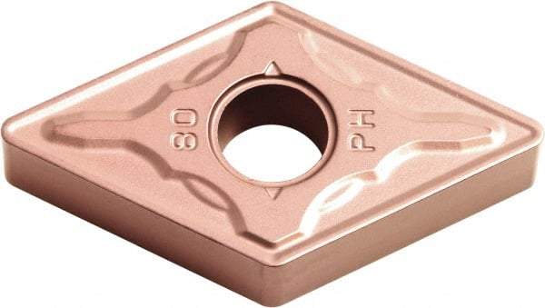 Kyocera - DNMG433 PH Grade CA315 Carbide Turning Insert - TiCN/Al2O3 Finish, 55° Diamond, 1/2" Inscr Circle, 3/16" Thick, 3/64" Corner Radius - Americas Industrial Supply