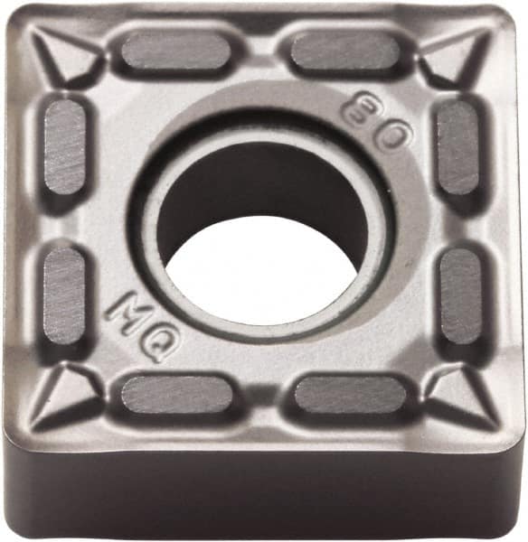 Kyocera - SNMG432 MQ Grade PR005S Carbide Turning Insert - Megacoat Hard Finish, 90° Square, 1/2" Inscr Circle, 3/16" Thick, 1/32" Corner Radius - Americas Industrial Supply