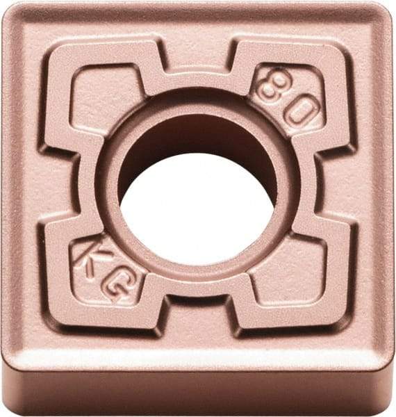 Kyocera - SNMG432 KG Grade CA310 Carbide Turning Insert - TiCN/Al2O3 Finish, 90° Square, 1/2" Inscr Circle, 3/16" Thick, 1/32" Corner Radius - Americas Industrial Supply