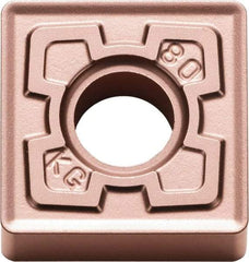 Kyocera - SNMG432 KG Grade CA315 Carbide Turning Insert - TiCN/Al2O3 Finish, 90° Square, 1/2" Inscr Circle, 3/16" Thick, 1/32" Corner Radius - Americas Industrial Supply