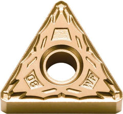 Kyocera - TNMX331 WF Grade TN610 Cermet Turning Insert - Uncoated, 60° Triangle, 3/8" Inscr Circle, 3/16" Thick, 1/64" Corner Radius - Americas Industrial Supply