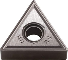 Kyocera - TNMG332 MU Grade PR015S Carbide Turning Insert - Megacoat Hard Finish, 60° Triangle, 3/8" Inscr Circle, 3/16" Thick, 1/32" Corner Radius - Americas Industrial Supply