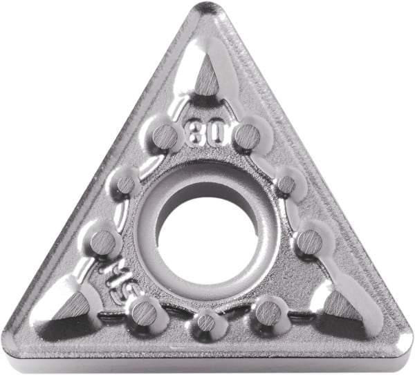 Kyocera - TNMG333 MS Grade PR015S Carbide Turning Insert - Megacoat Hard Finish, 60° Triangle, 3/8" Inscr Circle, 3/16" Thick, 3/64" Corner Radius - Americas Industrial Supply