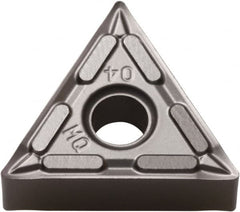 Kyocera - TNMG331 MQ Grade PR015S Carbide Turning Insert - Megacoat Hard Finish, 60° Triangle, 3/8" Inscr Circle, 3/16" Thick, 1/64" Corner Radius - Americas Industrial Supply