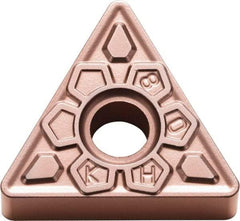 Kyocera - TNMG333 KH Grade CA320 Carbide Turning Insert - TiCN/Al2O3 Finish, 60° Triangle, 3/8" Inscr Circle, 3/16" Thick, 3/64" Corner Radius - Americas Industrial Supply