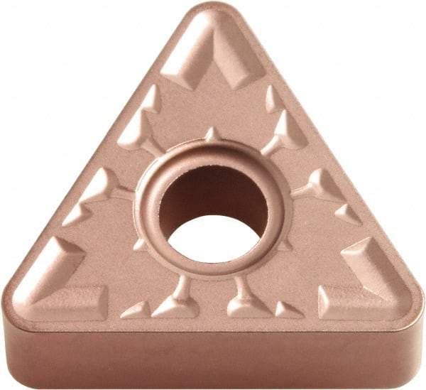Kyocera - TNMG333 ZS Grade CA315 Carbide Turning Insert - TiCN/Al2O3 Finish, 60° Triangle, 3/8" Inscr Circle, 3/16" Thick, 3/64" Corner Radius - Americas Industrial Supply