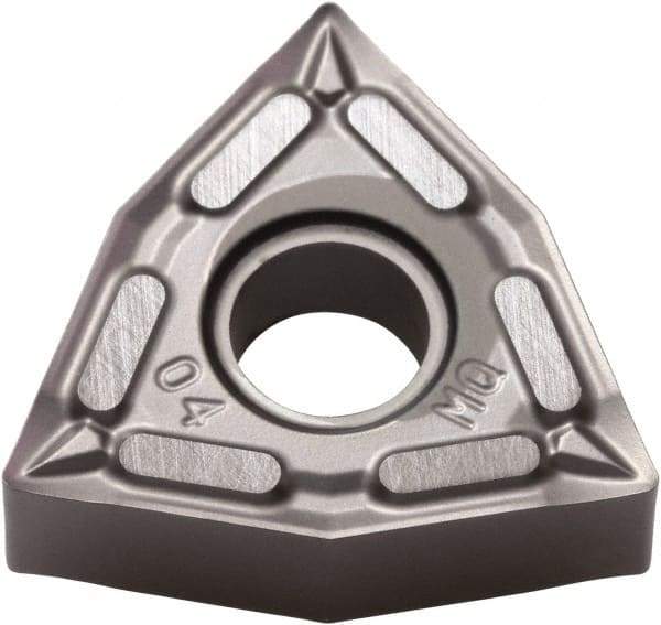 Kyocera - WNMG432 MQ Grade PR005S Carbide Turning Insert - Megacoat Hard Finish, 80° Trigon, 1/2" Inscr Circle, 3/16" Thick, 1/32" Corner Radius - Americas Industrial Supply