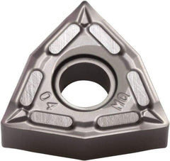 Kyocera - WNMG431 MQ Grade PR005S Carbide Turning Insert - Megacoat Hard Finish, 80° Trigon, 1/2" Inscr Circle, 3/16" Thick, 1/64" Corner Radius - Americas Industrial Supply