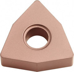 Kyocera - WNMA433 NONE Grade CA310 Carbide Turning Insert - TiCN/Al2O3 Finish, 80° Trigon, 1/2" Inscr Circle, 3/16" Thick, 3/64" Corner Radius - Americas Industrial Supply