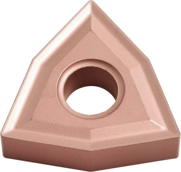 Kyocera - WNMG432 NONE Grade CA310 Carbide Turning Insert - TiCN/Al2O3 Finish, 80° Trigon, 1/2" Inscr Circle, 3/16" Thick, 1/32" Corner Radius - Americas Industrial Supply
