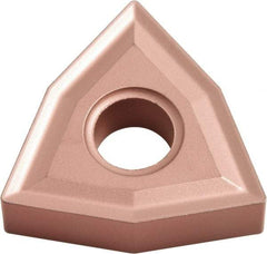 Kyocera - WNMG432 NONE Grade CA310 Carbide Turning Insert - TiCN/Al2O3 Finish, 80° Trigon, 1/2" Inscr Circle, 3/16" Thick, 1/32" Corner Radius - Americas Industrial Supply