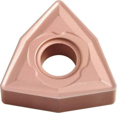 Kyocera - WNMG433 C Grade CA310 Carbide Turning Insert - TiCN/Al2O3 Finish, 80° Trigon, 1/2" Inscr Circle, 3/16" Thick, 3/64" Corner Radius - Americas Industrial Supply