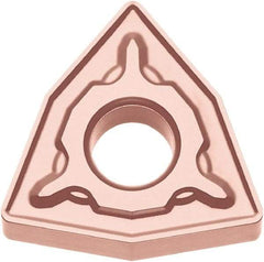 Kyocera - WNMG433 PH Grade CA310 Carbide Turning Insert - TiCN/Al2O3 Finish, 80° Trigon, 1/2" Inscr Circle, 3/16" Thick, 3/64" Corner Radius - Americas Industrial Supply