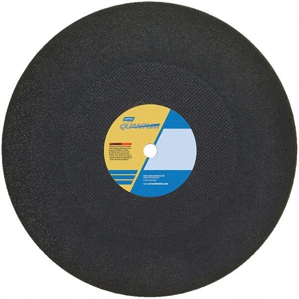 Norton - 20" Ceramic Cutoff Wheel - 5/32" Thick, 1" Arbor - Americas Industrial Supply