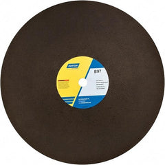 Norton - 20" Aluminum Oxide Cutoff Wheel - 5/32" Thick, 1" Arbor - Americas Industrial Supply