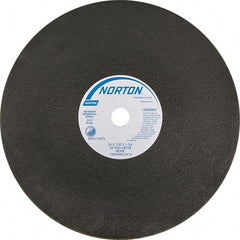 Norton - 24" Aluminum Oxide Cutoff Wheel - 7/32" Thick, 1-3/4" Arbor - Americas Industrial Supply