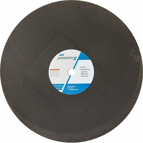 Norton - 20" Aluminum Oxide Cutoff Wheel - 5/32" Thick, 1" Arbor - Americas Industrial Supply