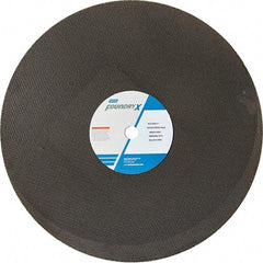 Norton - 20" Aluminum Oxide Cutoff Wheel - 5/32" Thick, 1" Arbor - Americas Industrial Supply