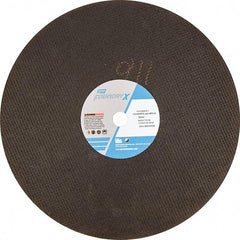 Norton - 16" Aluminum Oxide Cutoff Wheel - 5/32" Thick, 1" Arbor - Americas Industrial Supply