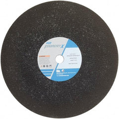 Norton - 16" Zirconia Alumina Cutoff Wheel - 5/32" Thick, 1" Arbor - Americas Industrial Supply