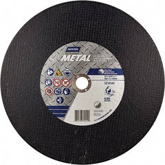 Norton - 14" Aluminum Oxide Cutoff Wheel - 7/64" Thick, 1" Arbor - Americas Industrial Supply