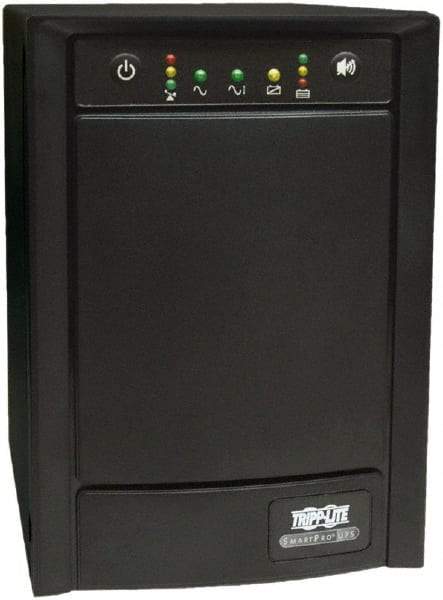 Tripp-Lite - 15 Amp, 1,500 VA, Tower Mount Line Interactive Backup Uninterruptible Power Supply - Backup 8 min with Full Load & 13 min with Half Load, 230 Volt Input & Output, 900 Watt Output, 1 Phases, 6 Outlets - Americas Industrial Supply