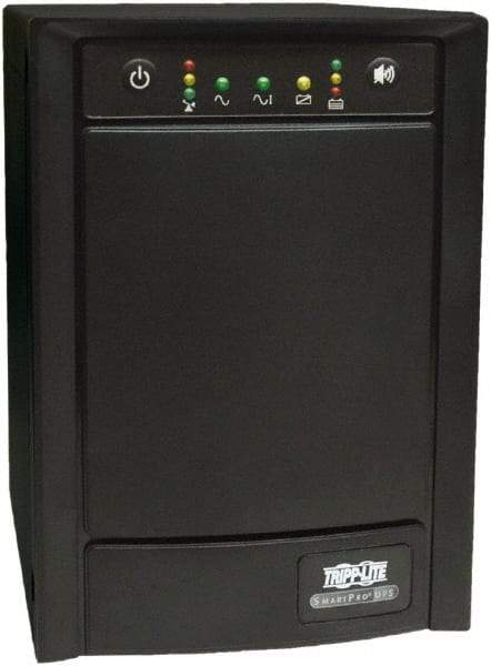 Tripp-Lite - 15 Amp, 1,050 VA, Tower Mount Line Interactive Backup Uninterruptible Power Supply - Backup 7 min with Full Load & 19 min with Half Load, 120 VAC Input & Output, 650 Watt Output, 1 Phases, 6 Outlets - Americas Industrial Supply