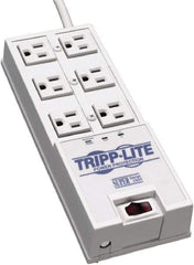 Tripp-Lite - 6 Outlets, 120 VAC15 Amps, 6' Cord, Power Outlet Strip - Floor, Keyhole Mount, 5-15 NEMA Configuration, 9-1/2" Strip - Americas Industrial Supply