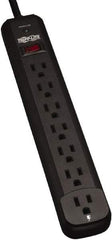 Tripp-Lite - 7 Outlets, 120 VAC15 Amps, 12' Cord, Power Outlet Strip - Floor, Keyhole Mount, 5-15 NEMA Configuration, 11.69" Strip - Americas Industrial Supply