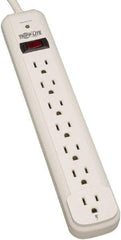 Tripp-Lite - 7 Outlets, 120 VAC15 Amps, 12' Cord, Power Outlet Strip - Floor, Keyhole Mount, 5-15 NEMA Configuration, 11.69" Strip - Americas Industrial Supply