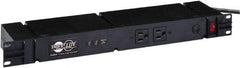 Tripp-Lite - 12 Outlets, 120 VAC15 Amps, 10' Cord, Power Outlet Strip - Floor, Keyhole Mount, 5-15 NEMA Configuration, 4" Strip - Americas Industrial Supply