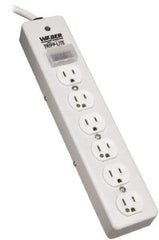 Tripp-Lite - 6 Outlets, 120 VAC15 Amps, 10' Cord, Power Outlet Strip - Floor, Keyhole Mount, 5-15 NEMA Configuration, 2-1/2" Strip - Americas Industrial Supply