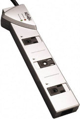 Tripp-Lite - 7 Outlets, 120 VAC15 Amps, 7' Cord, Power Outlet Strip - Floor, Keyhole Mount, 5-15 NEMA Configuration, 10.91" Strip - Americas Industrial Supply