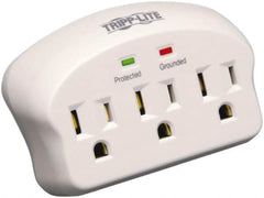 Tripp-Lite - 3 Outlets, 120 VAC15 Amps, Power Outlet Strip - Floor, Keyhole Mount, 5-15 NEMA Configuration, 2.1" Strip - Americas Industrial Supply