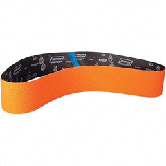 Norton - 6" Wide x 48" OAL, 36 Grit, Ceramic Abrasive Belt - Ceramic, Coated, Y Weighted Cloth Backing - Americas Industrial Supply