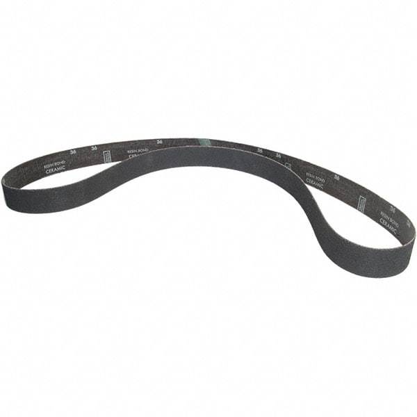 Norton - 2" Wide x 90" OAL, 36 Grit, Ceramic Abrasive Belt - Ceramic, Coated, H Weighted Cloth Backing - Americas Industrial Supply