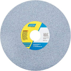 Norton - 8" Diam x 1-1/4" Hole x 1/2" Thick, J Hardness, 46 Grit Surface Grinding Wheel - Ceramic, Type 1, Coarse Grade, 3,600 Max RPM - Americas Industrial Supply