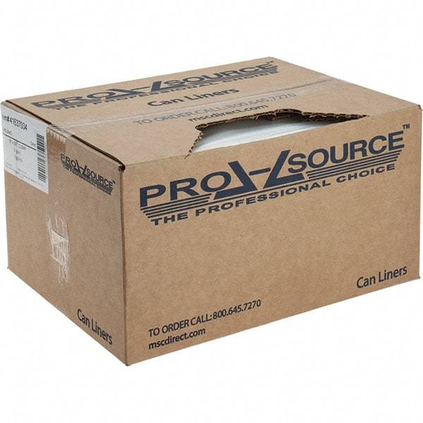 PRO-SOURCE - 24 Gal Capacity, Clear, Linear Low-Denstiy Polyethylene (LLDPE), Hazardous Waste Bag - 6 mil Thick x 18" Wide x 30" High, Roll - Americas Industrial Supply