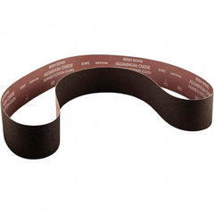 Norton - 4" Wide x 36" OAL, 100 Grit, Aluminum Oxide Abrasive Belt - Aluminum Oxide, Coated, X Weighted Cloth Backing - Americas Industrial Supply