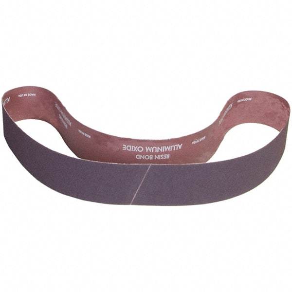 Norton - 3" Wide x 48" OAL, 80 Grit, Aluminum Oxide Abrasive Belt - Aluminum Oxide, Coated, X Weighted Cloth Backing - Americas Industrial Supply