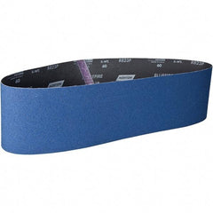 Norton - 6" Wide x 48" OAL, 150 Grit, Zirconia Alumina Abrasive Belt - Zirconia Alumina, Coated, X Weighted Cloth Backing - Americas Industrial Supply