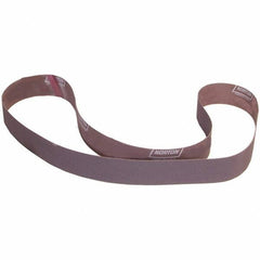 Norton - 2" Wide x 72" OAL, 220 Grit, Aluminum Oxide Abrasive Belt - Aluminum Oxide, Coated, X Weighted Cloth Backing - Americas Industrial Supply