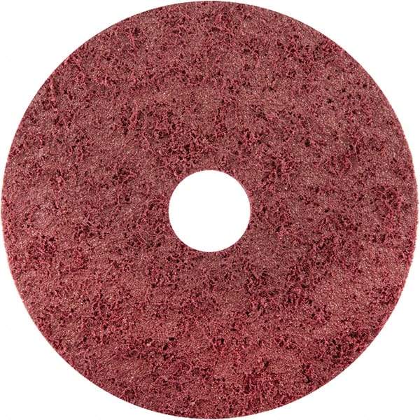 Norton - 5" Diam, Aluminum Oxide Hook & Loop Disc - Medium Grade, Nonwoven, - Americas Industrial Supply
