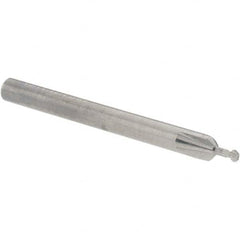 Accupro - 5/64° 5/64" Cut Diam, 0.039" Cut Width, 1/8" Shank, Solid Carbide Double-Angle Cutter - Americas Industrial Supply