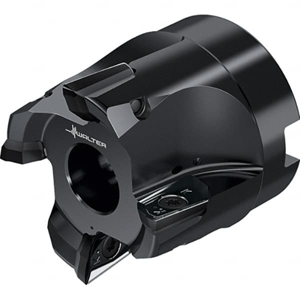 Walter - 5 Inserts, 63.5mm Cut Diam, 25.4mm Arbor Diam, Indexable Square-Shoulder Face Mill - 0° Lead Angle, 50.8mm High, Through Coolant, Series M2131-UB1 - Americas Industrial Supply