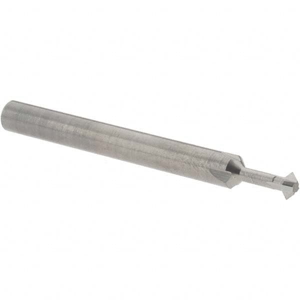 Accupro - 5/32° 5/32" Cut Diam, 0.078" Cut Width, 3/16" Shank, Solid Carbide Double-Angle Cutter - Americas Industrial Supply