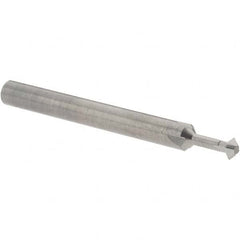 Accupro - 5/32° 5/32" Cut Diam, 0.078" Cut Width, 3/16" Shank, Solid Carbide Double-Angle Cutter - Americas Industrial Supply
